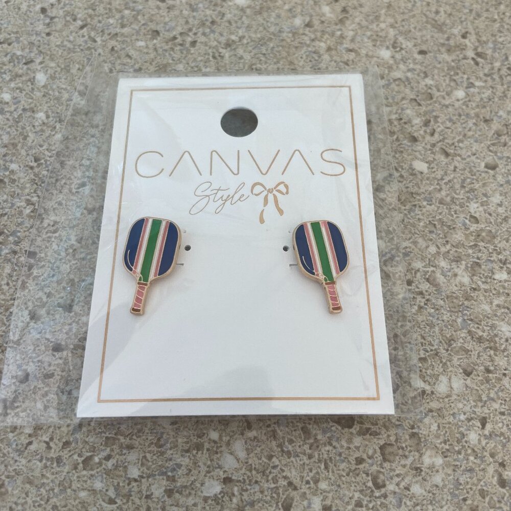 NWT Pickleball Earrings! Post & Convertible Kit Brand New